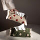 Yongfan original polka dot tassel tissue box paper storage bag bedside living room coffee table fabric decoration paper box secondhand high quality tissue set red polka dot tassel 16x23cm