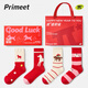 Pami Red Socks Year of the Horse Zodiac Year Socks Women's Autumn and Winter Mid-Tube Socks 2026 New Year Gift Box New Gifts Immediately Cute-Pack (Designed Gift Box) 4 Pairs One Size Suitable for Sizes 36-39