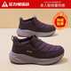 Foot Lijian elderly shoes women's winter new velvet warm shoes soft sole cold-proof shoes middle-aged and elderly shoes 9181 Purple 38