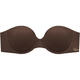 Victoria's Secret solid color push-up thin underwired comfortable tube top bra for women 33F6 dark brown-thin one size 75D