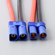Zejie EC3 EC5 EC2 EC8 plug high current special connector model universal lithium battery aircraft model banana connector EC5 male with line 150mm