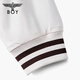 BOY LONDON fashionable brown and white stitching letters baseball uniform autumn and winter same style short cotton clothing for men and women N29013 Coffee M