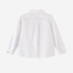 British haute couture series children's shirts boys' long-sleeved shirts spring and summer new versatile British handsome tops Yunsi white 90 cm