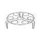 Shantou Lincun stainless steel water-proof steaming rack steamer household steaming grid rice cooker steamed egg rack steamed bun steamed vegetable rack 3cm high + 5CM steamed egg rack