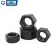 GUWANJI grade 10.9 high-strength counter-thread fine-thread nut black left-hand counter-thread screw cap locking nut M8-M36 M10x1 (20 pieces)