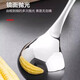 Chino 304 Korean food grade household large spoon for soup long handle large spoon porridge spoon thickened hot pot spoon silver 1 piece