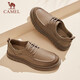 Camel (Camel) Retro British Trute British Tray Low Top Business Casual Cuero Zapatos para hombres G14A836627 Caki 40