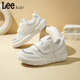 LEE KIDS children's shoes spring new children's dad shoes versatile mesh soft bottom running shoes for men and women white 26