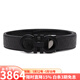 菲拉格慕（Ferragamo）腰带 LOGO印花男士时尚休闲皮带七夕 黑色0749930-S 105