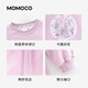 Mamie Maka (MOMOCO) children's clothing girls long-sleeved dress 2026 spring style sweet dress for middle and large children purple 105