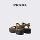 PRADA/Prada gift women's canvas sandals shoes army green 36