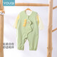 Youqi baby clothes spring jumpsuit new overalls long-sleeved suit two-piece set baby spring clothing outdoor crawling suit T-shirt + overalls 100cm