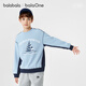 BalaOne children's clothing children's sweatshirt long-sleeved boys and girls 2026 new spring top blue tone 00388 120