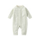 BORBOON B baby clothes jumpsuit spring and autumn small month old newborn boy sweater outing clothes infant and toddler romper for women light green 59cm