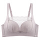 Tingmei (GRACEWELL) tube top bra for women, anti-exposure lace cover, small chest push-up, no rim bra, chest-wrapped mid-thick bra, lilac purple, one size fits all, 34/75AB, recommended 90-110 Jin Jin is equal to 0.5 kg