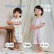Nido Bear summer new baby clothes jumpsuit baby men's and women's crawling clothes newborn pure cotton short-sleeved robe Car Park 66cm