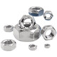 Tianzhuo Hardware 304 stainless steel anti-lock nut hexagonal nut nut DIN934 oil cooking anti-seizing screw cap M5-M27 M18-5 304 oil cooking anti-locking