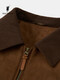 POLOWALK Men's Leather Jacket 2025 Winter New Arrival 90 Goose Down Lapel Retro Workwear Style Leather Jacket Men's Brown Filling Volume Approximately 40g~50.5g M 170/M