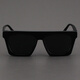 Moscot Lemtosh Sonnenbrille Frauen europäische und amerikanische quadratische schwarze Dicke Brille Hip-Hop-Brett Sonnenschutz Big Face Polarisierte Sonnenbrille Männer Schwarze Rahmen + polarisierte graue Linse