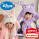 Disney children's hat and scarf integrated 2026 new Kuromi moving ears hat for boys and girls cute ear protection hat 2# Khaki Capibala with moving ears 3-12 years old one size