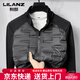 利郎（LILANZ）男士立领拼接轻薄羽绒服外套短款90白鸭绒2026秋冬季新款休闲夹克 黑色 M