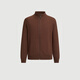 HECHTER cardigan, commuting, daily comfort, men's long-sleeved jacket, versatile spring, autumn and winter clothes, brown 2XL