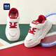 Hailan House HLA Children's Shoes 2026 New Children's Shoes Boys' Non-Slip White Shoes Student Sports Shoes Girls Beige 33