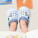Balabala children's sandals for boys and girls in summer new style cartoon comfortable soft sole lightweight toddler hole shoes baby beach shoes island milk foam blue 23 inner length 14cm suitable for feet 13-13.5cm
