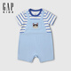Gap Gap Infant and Toddler 2026 Spring New Cute Fake Two-piece Shorts Jumpsuit Children's Romper 867628 Sky Blue 66cm (3-6 Months) Asian Size
