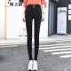 Demonic Rhyme high-waist outer leggings for women in spring, summer and autumn, pencil long pants for women, elastic tight magic pants 89588958 black trousers, spring and autumn style XL (about 115-125 Jin [Jin is equal to 0.5 kg])