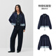 Semir shopping mall same style | denim shirt for women spring oversize fake two pieces 2026 small man 103126105003