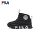 FILA Official Flagship Children's Shoes Cotton Boots 2025 Winter Men's and Women's Children's Cotton Shoes Black-PBK 25 Size 25_Inner Length 15.5cm