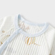 Tongtai (TONGTAI) baby jumpsuit summer pure cotton male and female baby clothes newborn baby clothes thin romper pajamas jacquard blue 59cm