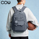 COW backpack men's junior high school and high school college student bag large capacity business commuter backpack light casual bag ink blue gray