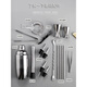 Shiganu Shake Cup Stainless Steel Shake Pot Mixer Set Hand Shake Pot Three-Stage Shake Shaker Cup Cocktail Maker Stainless Steel-Three-Stage 350ml 3-piece Set