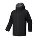 Ultra-light jacket made in Tokyo, rainstorm grade waterproof, stowable and portable outdoor commuting jacket for men and women, Obsidian Black 3XL