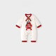 Koala nose, there will be fortune soon, new Chinese New Year clothes, baby New Year Chinese style quilted New Year greetings jumpsuit, crimson 66cm