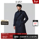 Hany (HANY) German style trench coat men's coat men's British style Chelsea military coat black coat long men's autumn Telos Navy XL (52) Recommended 170-190Jin Jin equals 0.5 kg