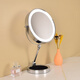 New style liftable makeup mirror desktop folding mirror home smart mirror with light LED makeup mirror fill-in double-sided mirror 8-inch silver charging three-color stepless brightening large battery 3 times