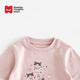 Uncle Hao Children's Products Spring New 2026 Fashion Girls Western Internet Celebrity Trendy Fake Two-piece Long Sleeve Trendy Pink 130 64 Shipped within 15 days