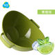 Camellia double vertical sieve kitchen vegetable basket plastic drain basket thickened fruit basin A35002 green