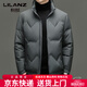 LILANZ Зимний повседневный пуховик Мужская утолщенная теплая куртка с воротником-стойкой Деловая мужская свободная короткая зимняя куртка на утином пуху Черная M 170/92A