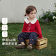 JELLYBABY children's bottoming shirt girls' long-sleeved T-shirt spring and winter red lapel baby 1 pullover top children's clothes red 110