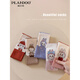 PLANDOO children's cute cartoon lab socks spring and autumn new boys and girls calf socks Korean style autumn boneless pile socks 2 coffee + 2 red + 1 medium pink 5 pairs one size fits all (recommended for 2-15 years old)