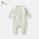 BORBOON B baby clothes jumpsuit spring and autumn small month old newborn boy sweater outing clothes infant and toddler romper for women light green 59cm