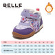 Belle Children's Shoes My Little Pony Co-branded Sneakers Winter New Girls' Velvet Sports Shoes Children's New Year Red Casual Shoes Purple 28 Suitable for feet about 17-17.6cm long