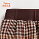 ANTA children's clothing children's skirt for girls and older children spring new trendy plaid pleated skirt woven skirt glazed brown-3 130