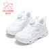 Fuluo Mi Girls Breathable Mesh Shoes Spring New Campus Versatile Casual Sports Shoes Junior High School Students Running Shoes White 31