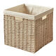 Fantasy bookcase woven storage basket drawer-type bookshelf open grid storage box cabinet storage box imitation square camel basket + beige lining length x width x height 26x23x26