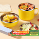 Baijie instant noodle bowl with lid lunch box student lunch box instant noodle bowl soup bowl rice bowl household bowls and chopsticks tableware set multi-layer bowl
